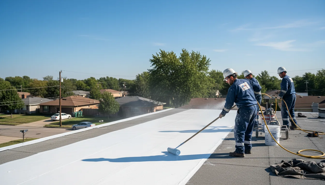 Commercial roof coating in Andover, KS near me